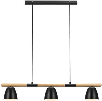 ARDEBO.de Nordlux Theo Pendelleuchte, GU10, IP20, 3x25W, dimmbar, schwarz (2112603003)