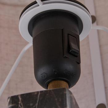 Nordlux Takai Tischlampe, E27, IP20, 25W, Stoff-Lampenschirm, beige (2320445018)