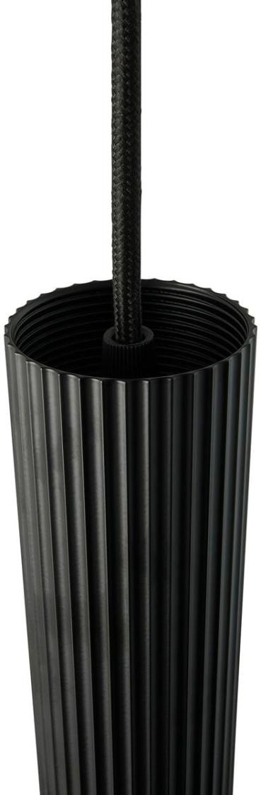 Nordlux Vico 4-Rail Pendelleuchte, GU10, IP20, 4x5W, dimmbar, gerippte Oberfläche, Metall, schwarz (2412143003)