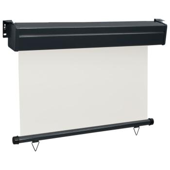Balkon-Seitenmarkise 105x250 cm Creme