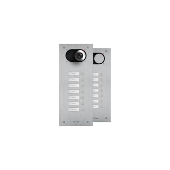 ARDEBO.de Comelit IX0107 Frontplatte Switch, 7 Teilnehmer, 1-reihig, V4A, 369,1x150x2,5 mm, Stahl