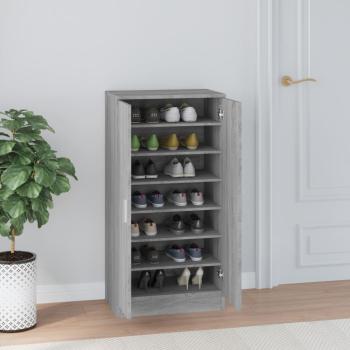 Schuhschrank Grau Sonoma 55x35x108 cm Holzwerkstoff