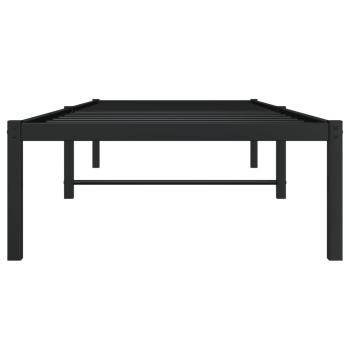 Bettgestell Metall Schwarz 75x190 cm