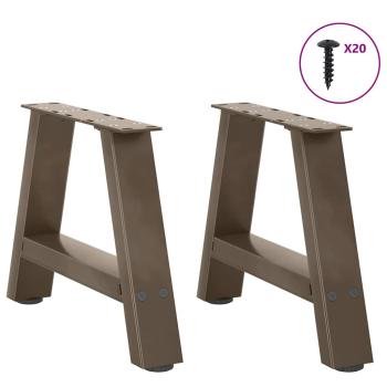 Couchtischbeine A-Form 2 Stk. 40x(30-31) cm Stahl