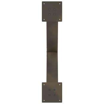 Couchtischbeine X-Form 2 Stk. Naturstahl 70x(42-43) cm Stahl