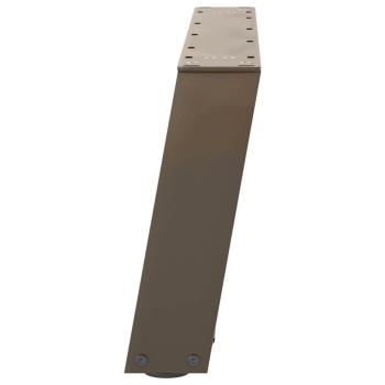 Couchtischbeine U-Form 2 Stk. Naturstahl 60x(30-31) cm Stahl