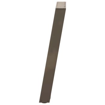 Esstischbeine U-Form 2 Stk. Naturstahl 60x(72-73) cm Stahl