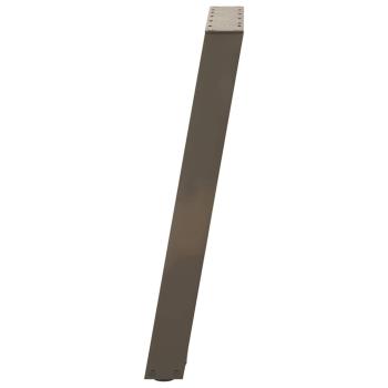 Esstischbeine U-Form 2 Stk. Naturstahl 50x(72-73) cm Stahl