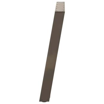 Esstischbeine U-Form 2 Stk. Naturstahl 90x(72-73) cm Stahl