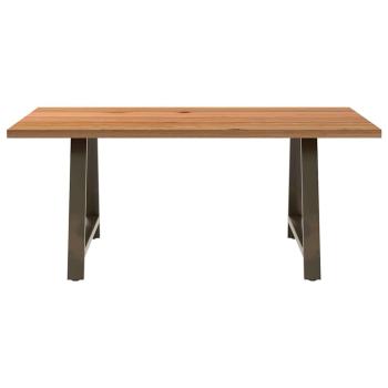 Esstisch Hellbraun 180x100x74 cm Massivholz Eiche Rechteckig