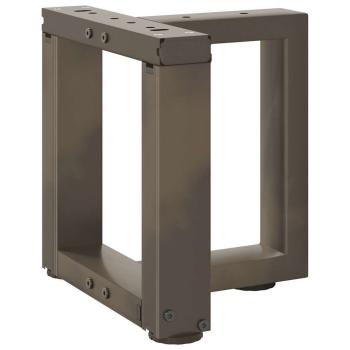 Couchtischbeine T-Form 2 Stk. Naturstahl 30x25x(30-31) cm Stahl