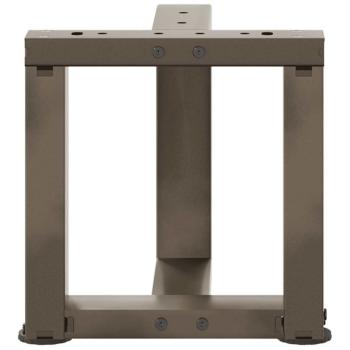 Couchtischbeine T-Form 2 Stk. Naturstahl 30x25x(30-31) cm Stahl