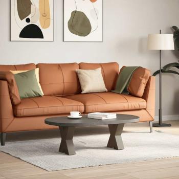 Couchtischbeine X-Form 2 Stk. Naturstahl 40x(30-31) cm Stahl