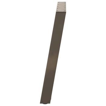 Esstischbeine U-Form 2 Stk. Naturstahl 100x(72-73) cm Stahl