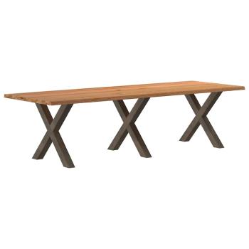 Esstisch Hellbraun 280x100x74 cm Massivholz Eiche Rechteckig