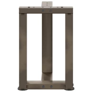 Couchtischbeine T-Form 2 Stk. Naturstahl 28x25x(42-43) cm Stahl