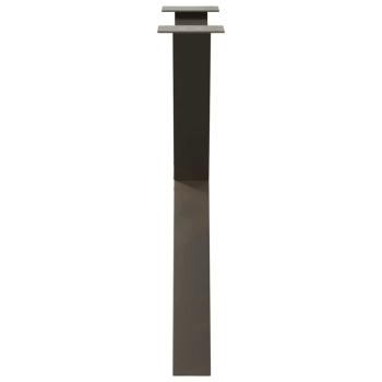 Esstischbeine X-Form 2 Stk. Naturstahl 80x(72-73) cm Stahl