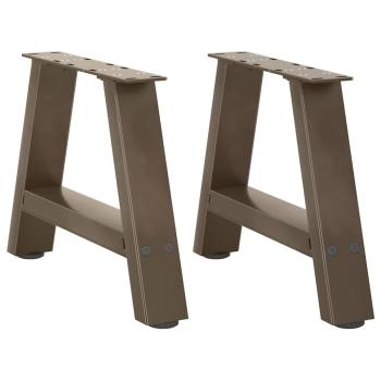 ARDEBO.de - Couchtischbeine A-Form 2 Stk. 50x(30-31) cm Stahl