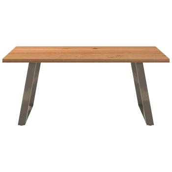 Esstisch Hellbraun 180x120x74 cm Massivholz Eiche Rechteckig