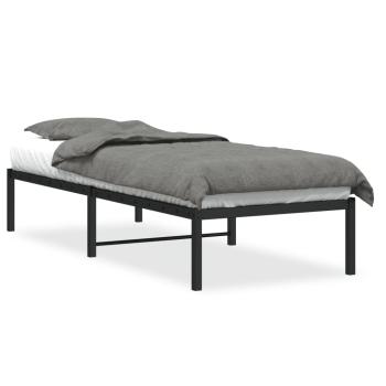 Bettgestell Metall Schwarz 80x200 cm