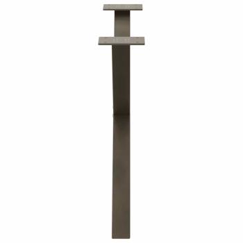 Couchtischbeine X-Form 2 Stk. Naturstahl 70x(42-43) cm Stahl