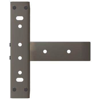 Couchtischbeine T-Form 2 Stk. Naturstahl 38x25x(42-43) cm Stahl