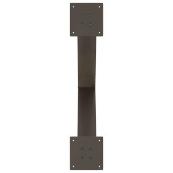 Esstischbeine X-Form 3 Stk. Naturstahl 70x(72-73) cm Stahl