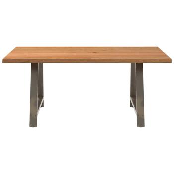 Esstisch mit Baumkanten 180x120x74 cm Massivholz Eiche