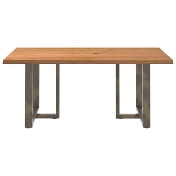 Esstisch mit Baumkanten 180x120x74 cm Massivholz Eiche