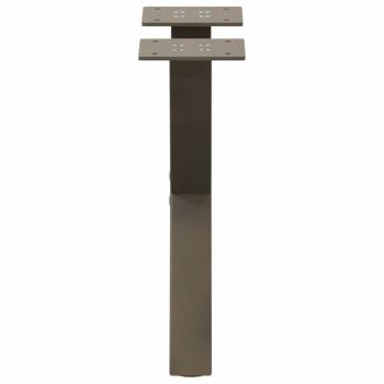 Couchtischbeine X-Form 2 Stk. Naturstahl 37x(30-31) cm Stahl