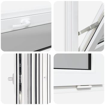 Kellerfenster RISOR 90x40 cm Kipp 3-fach Verglasung Weiß