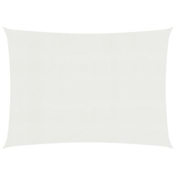 ARDEBO.de - Sonnensegel 160 g/m² Weiß 6x7 m HDPE