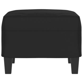 Fußhocker Schwarz 60x50x41 cm Mikrofasergewebe