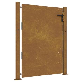 Gartentor 105x155 cm Cortenstahl