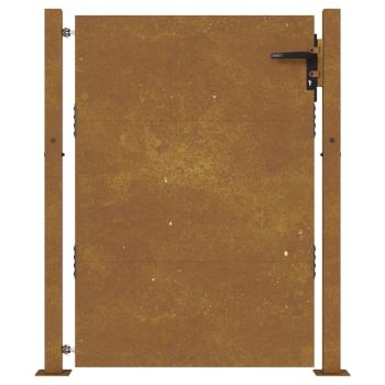 Gartentor 105x155 cm Cortenstahl