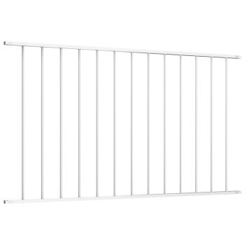 Zaunfeld Pulverbeschichteter Stahl 1,7x1m Weiß