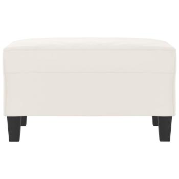 Fußhocker Beige 70x55x41 cm Mikrofasergewebe