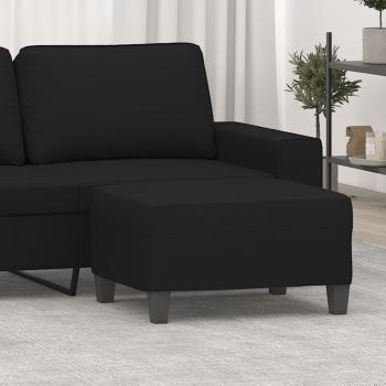 ARDEBO.de - Fußhocker Schwarz 70x55x41 cm Mikrofasergewebe