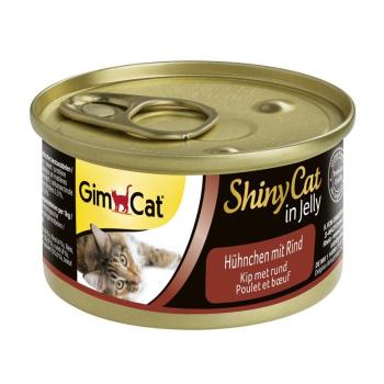 ARDEBO.de GimCat Dose ShinyCat  Hühnchen mit Rind 70g