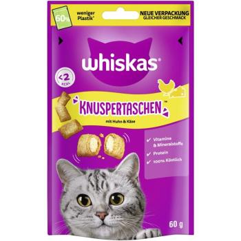ARDEBO.de Whiskas Knuspertaschen mit Huhn & Käse 60g