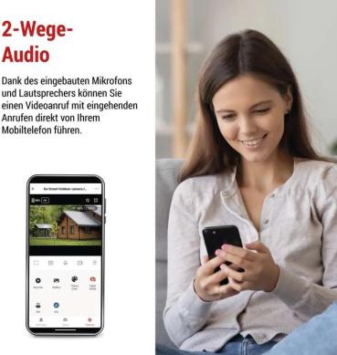 EMOS H4058 GoSmart rotierende Outdoor IP-Kamera, 4G/LTE, IP-6000, OWL, grau (3024040580)