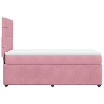 ARDEBO.de - Boxspringbett mit Matratze Rosa 90x200 cm Samt