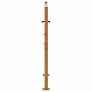 Gartentor 105x105 cm Wetterfester Stahl Wellen-Design