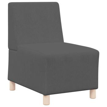 Sessel Dunkelgrau 55 cm Cordstoff