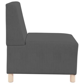 Sessel Dunkelgrau 55 cm Cordstoff