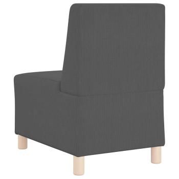 Sessel Dunkelgrau 55 cm Cordstoff