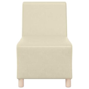 Sessel Creme 55 cm Kunstleder