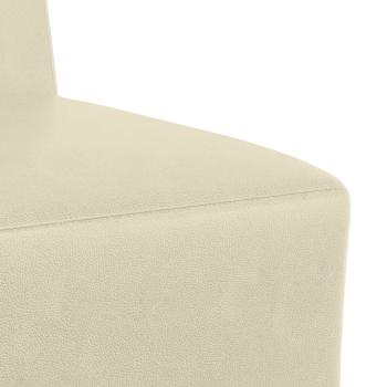 Sessel Creme 55 cm Kunstleder