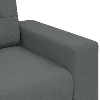 Zweisitzer-Sofa Dunkelgrau 140 cm Stoff