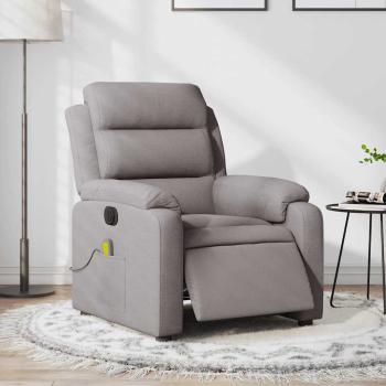 ARDEBO.de - Massagesessel Elektrisch Taupe Stoff